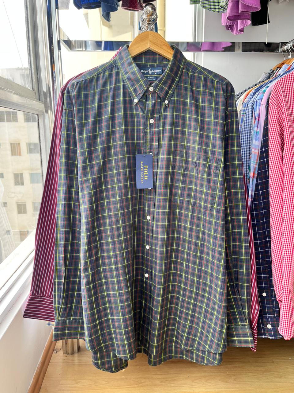 Camisa de cuadros Ralph Lauren de algodon