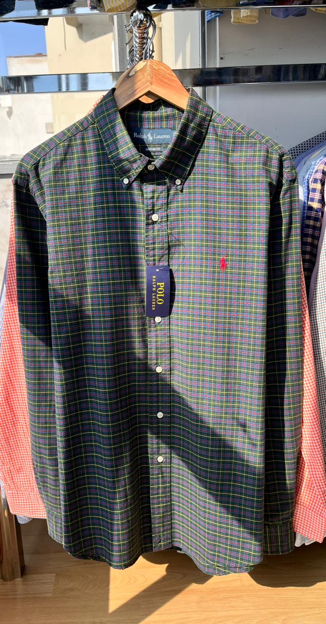 Camisa oxford Ralph Lauren custom fit