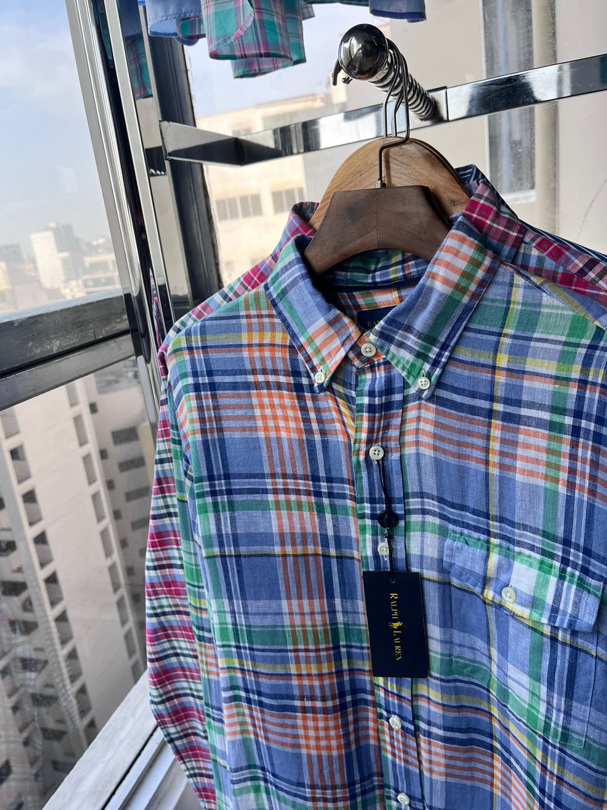 RALPH LAUREN CAMISA MANGA LARGA LINO SIN LOGO