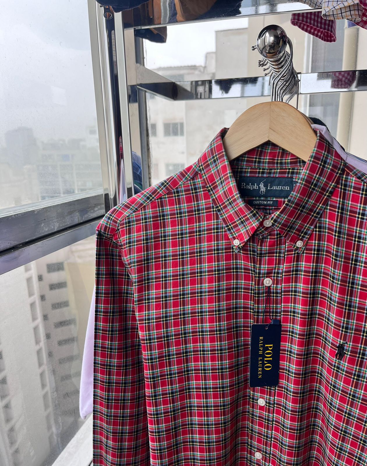 Camisa de cuadros Ralph Lauren custom fit