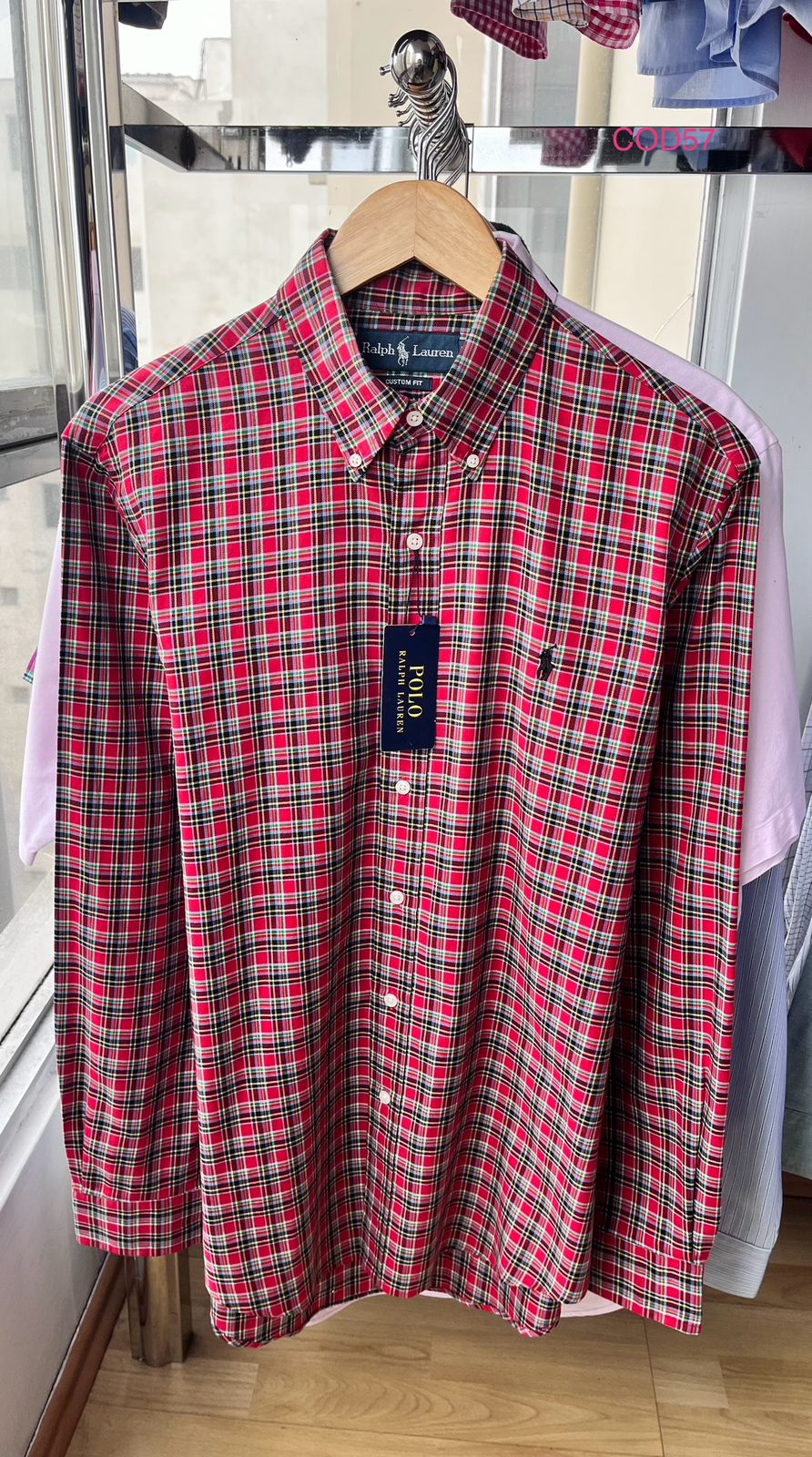 Camisa de cuadros Ralph Lauren custom fit