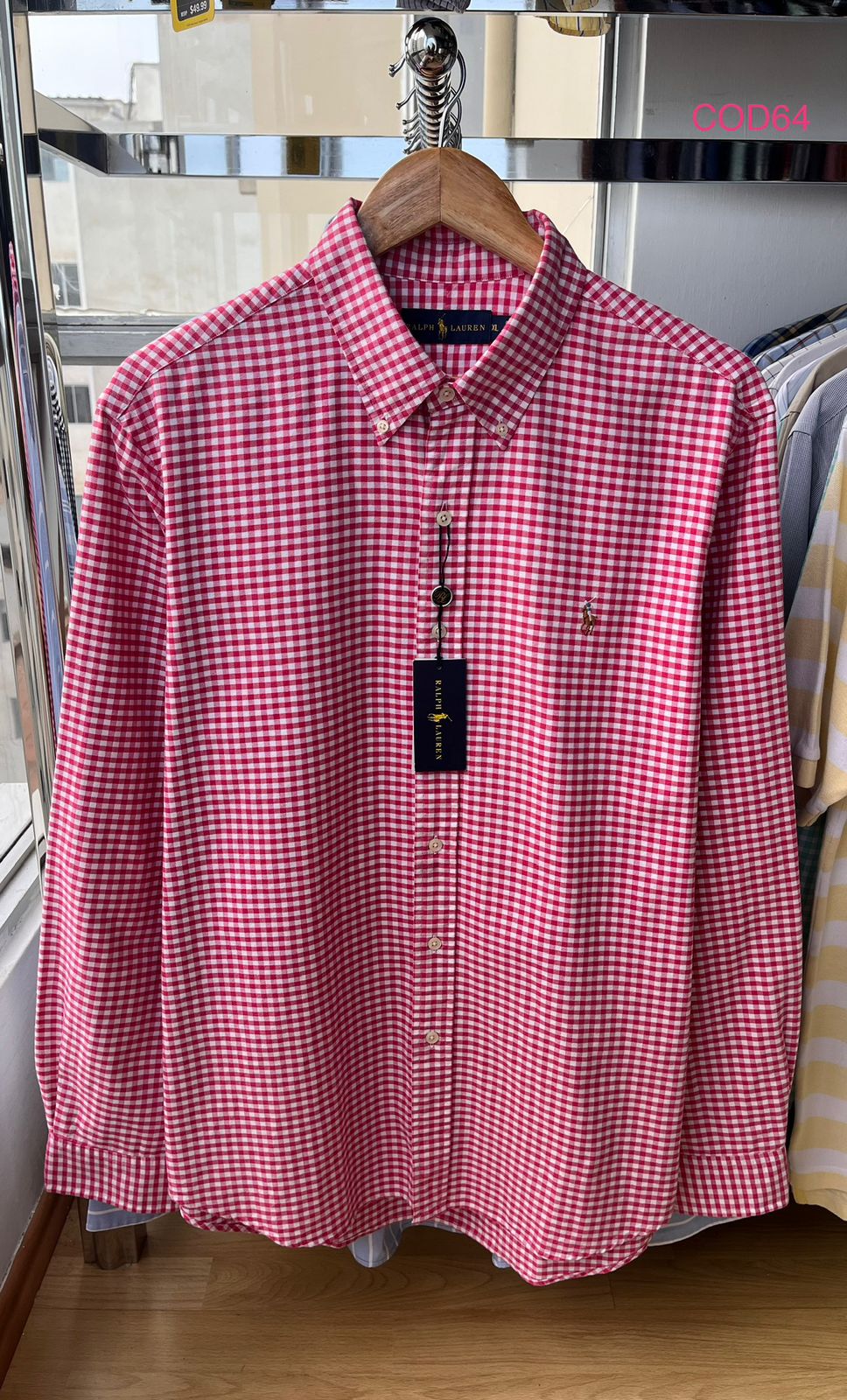 Camisa de cuadros Ralph Lauren de algodon