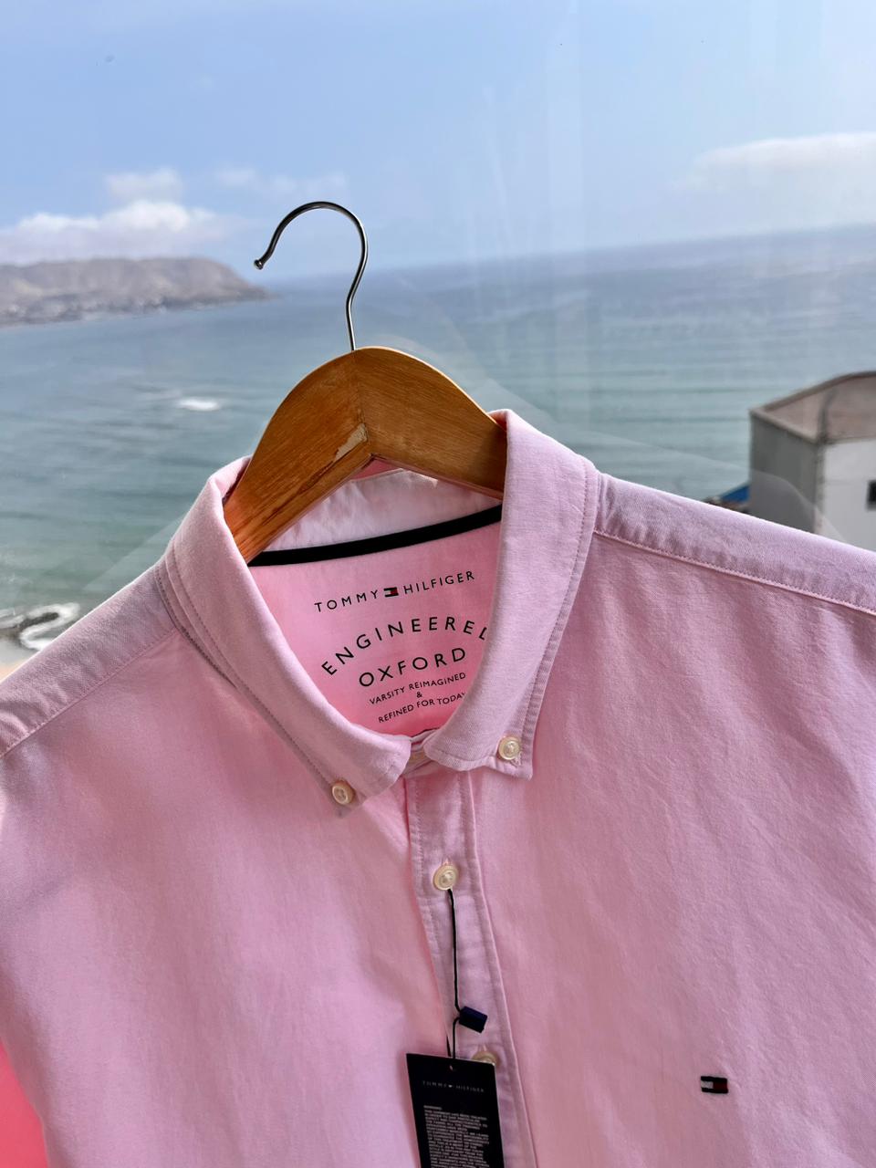 Camisa M/C Tommy Hilfiger oxford