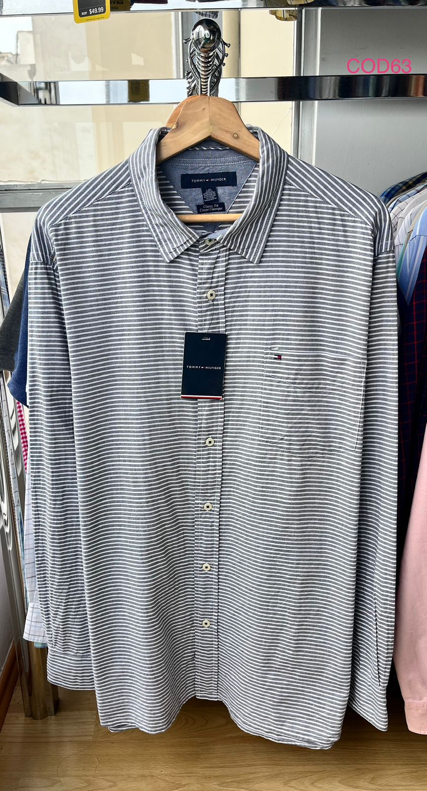 Camisa elegante Tommy Hilfiger de oxford