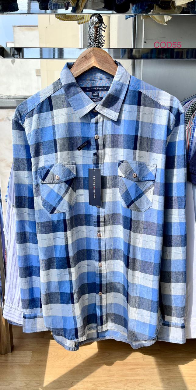 Camisa M / L Tommy Hilfiger oxford a cuadros