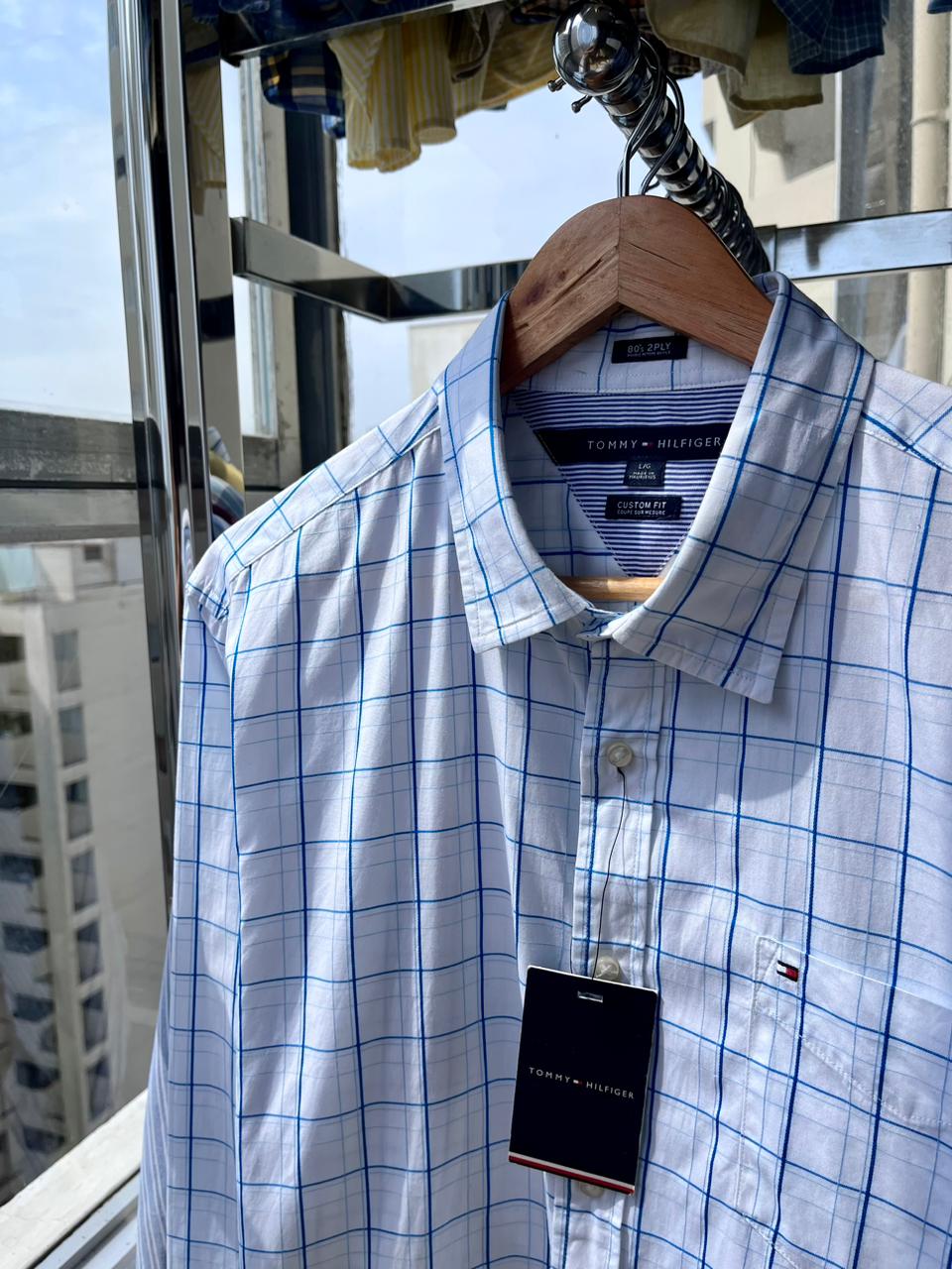 Camisa con cuadros Tommy Hilfiger Custom fit