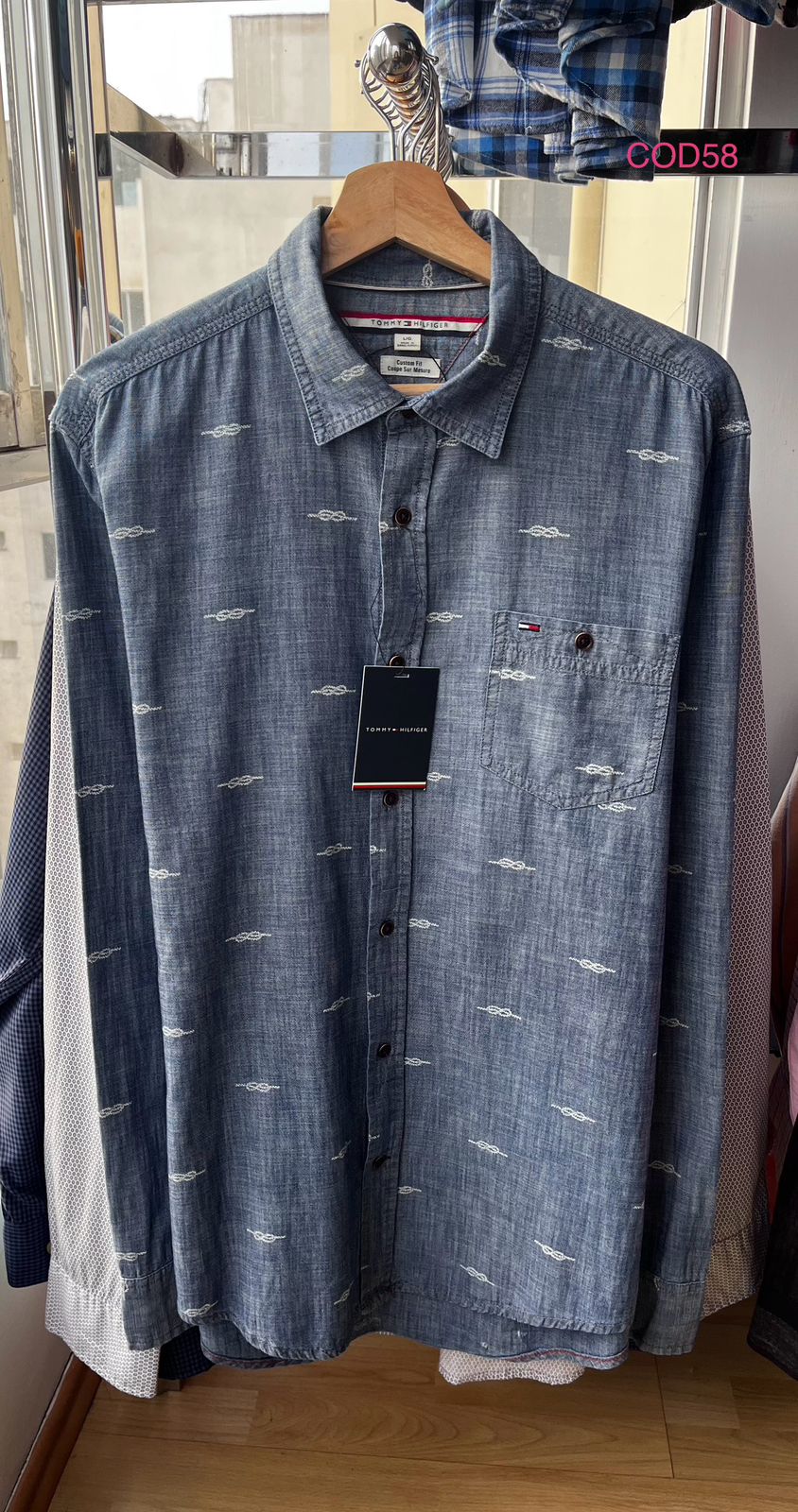 Camisa oxford Tommy Hilfiger custom fit