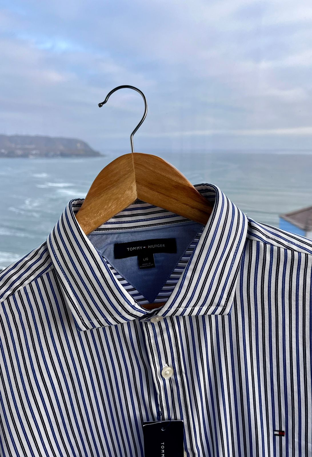 Camisa de rayas Tommy Hilfiger de algodon