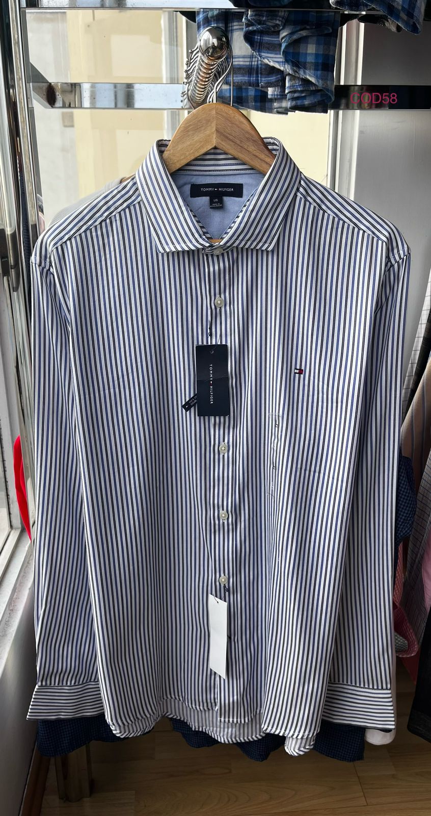 Camisa de rayas Tommy Hilfiger de algodon