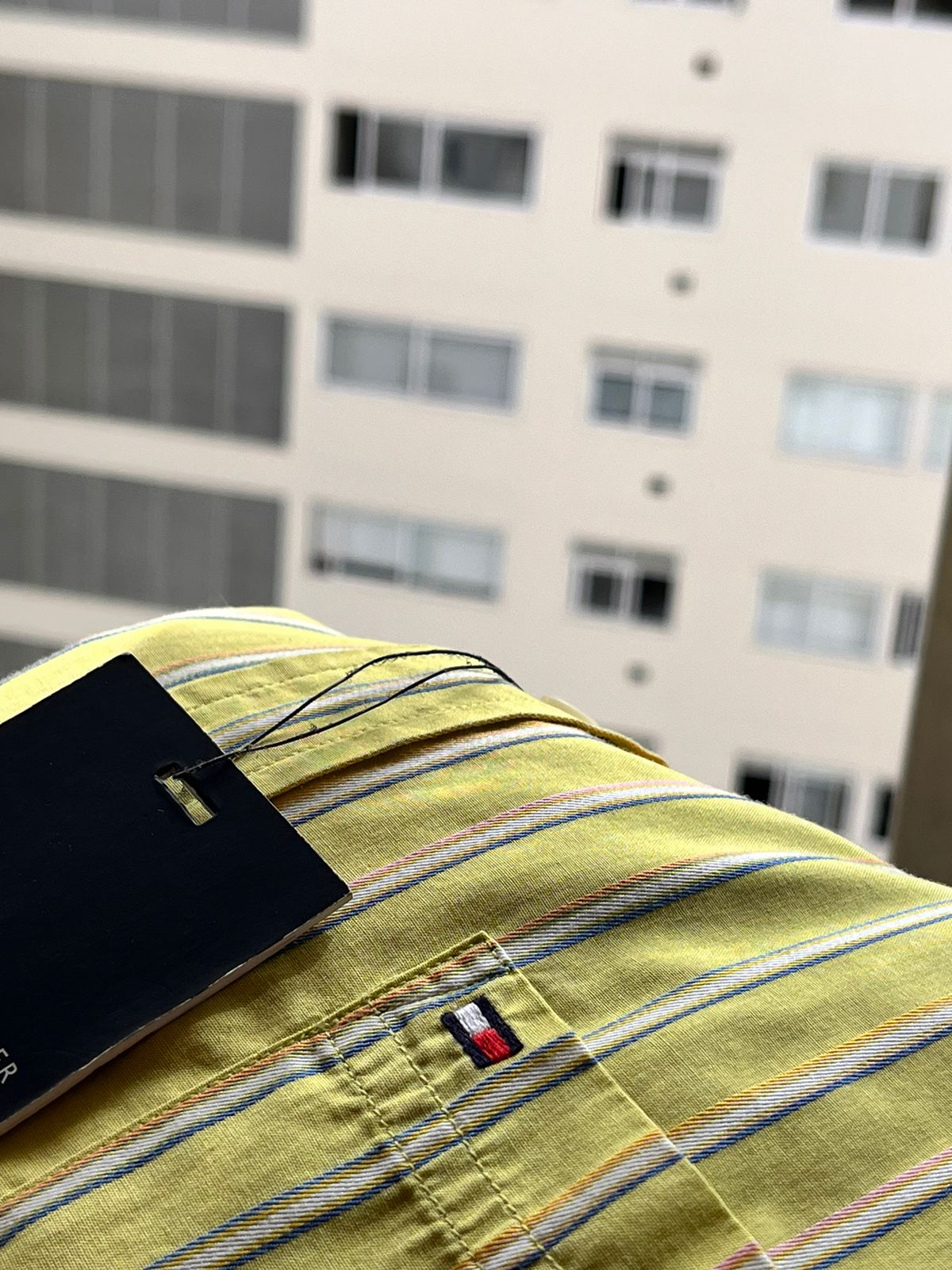 Camisa M/L Tommy Hilfiger de algodon