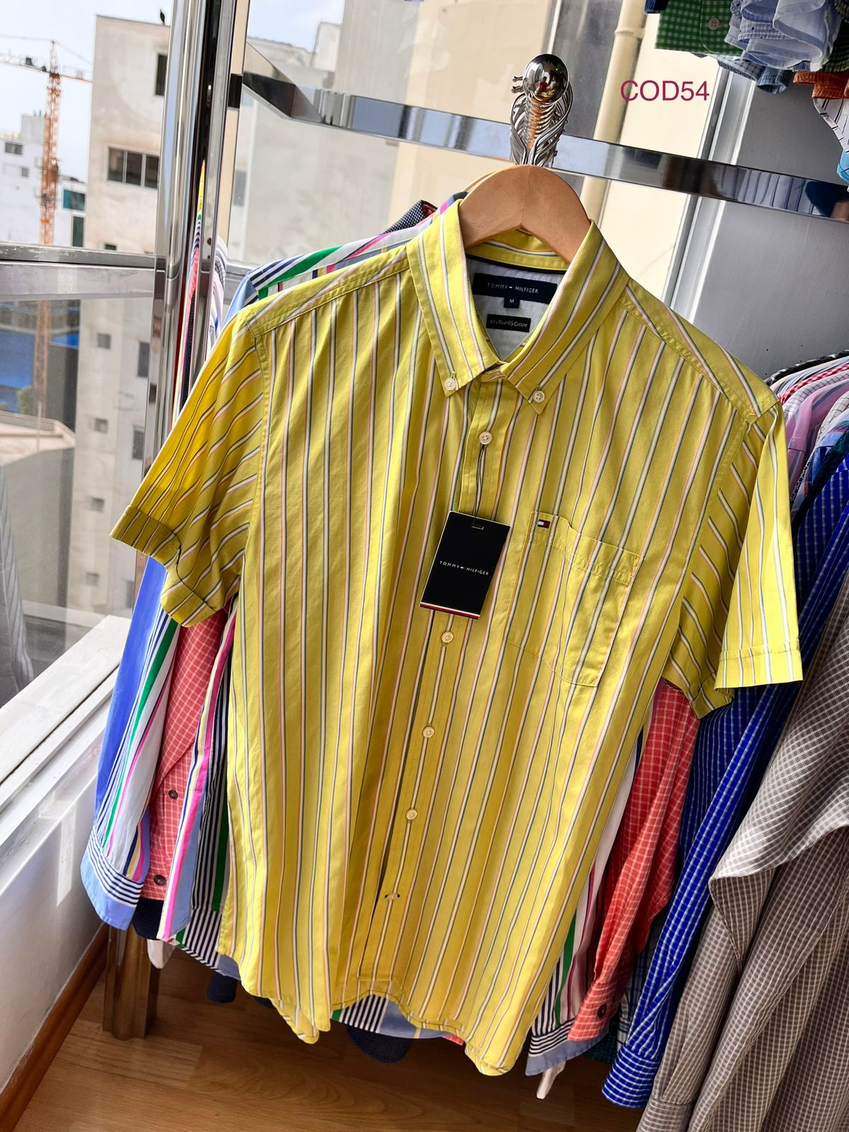 Camisa M/L Tommy Hilfiger de algodon