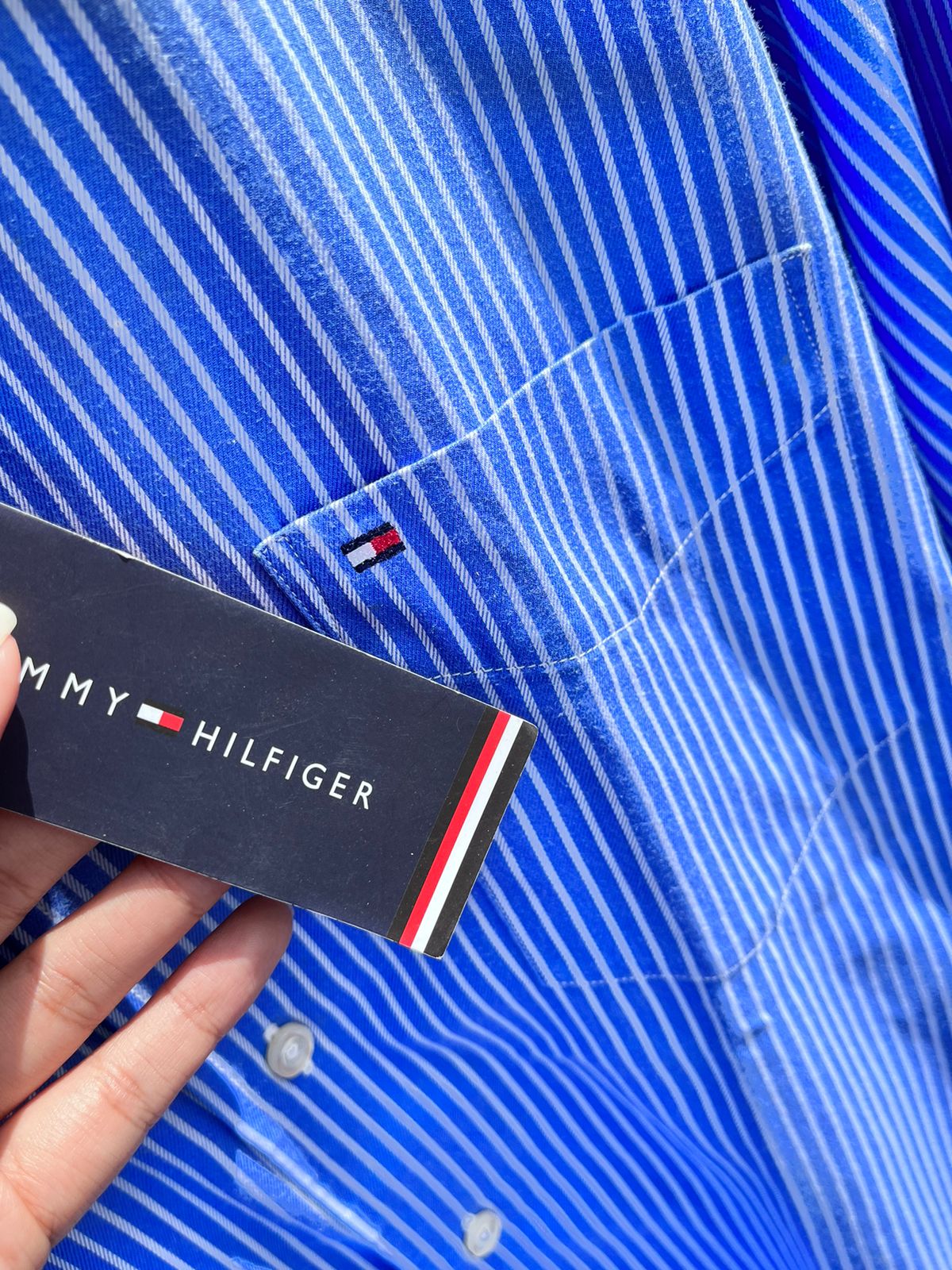 Camisa M/L Tommy Hilfiger de algodon