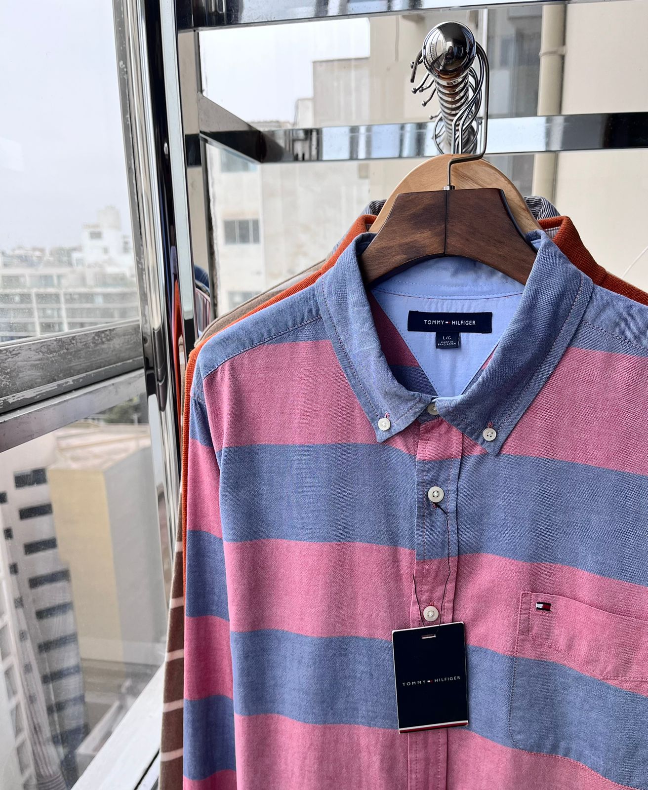 Camisa M / L Tommy Hilfiger oxford