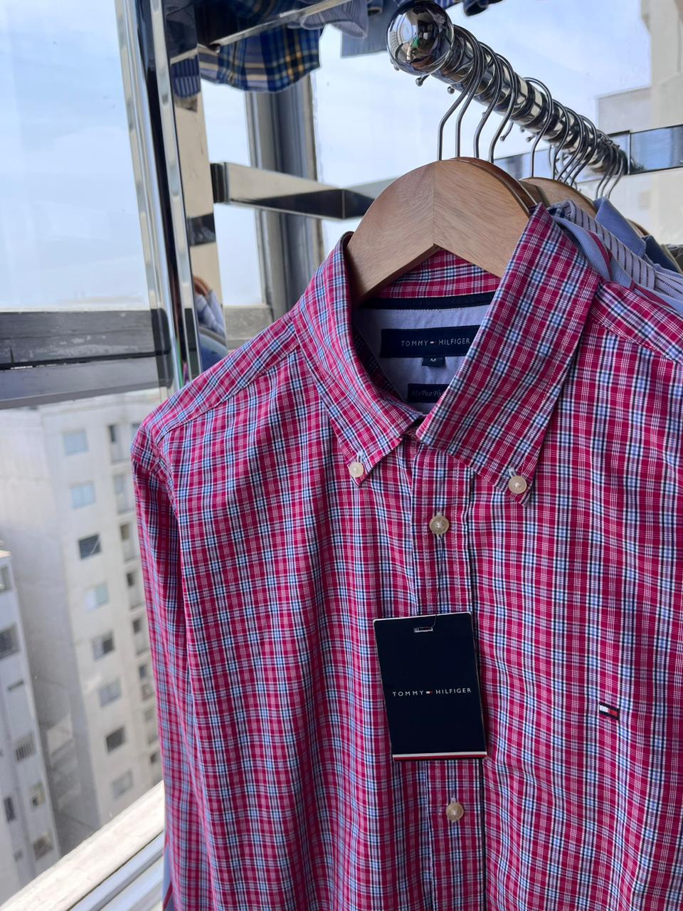 Camisa M/L Tommy Hilfiger de algodon