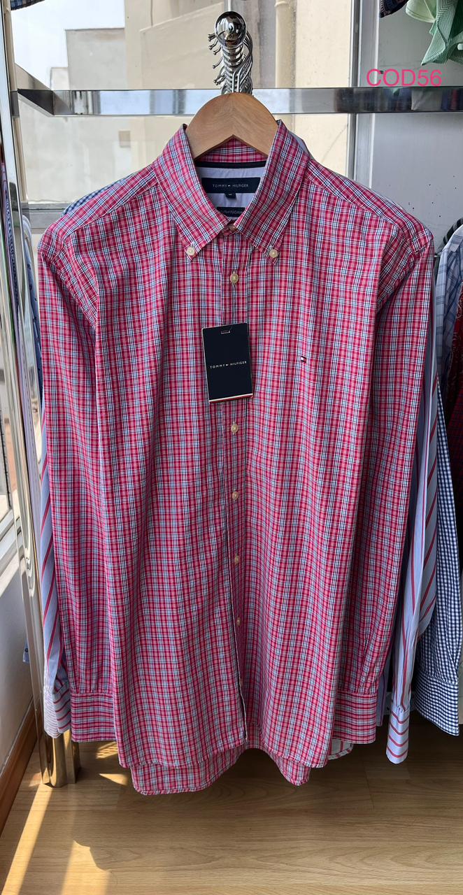 Camisa M/L Tommy Hilfiger de algodon
