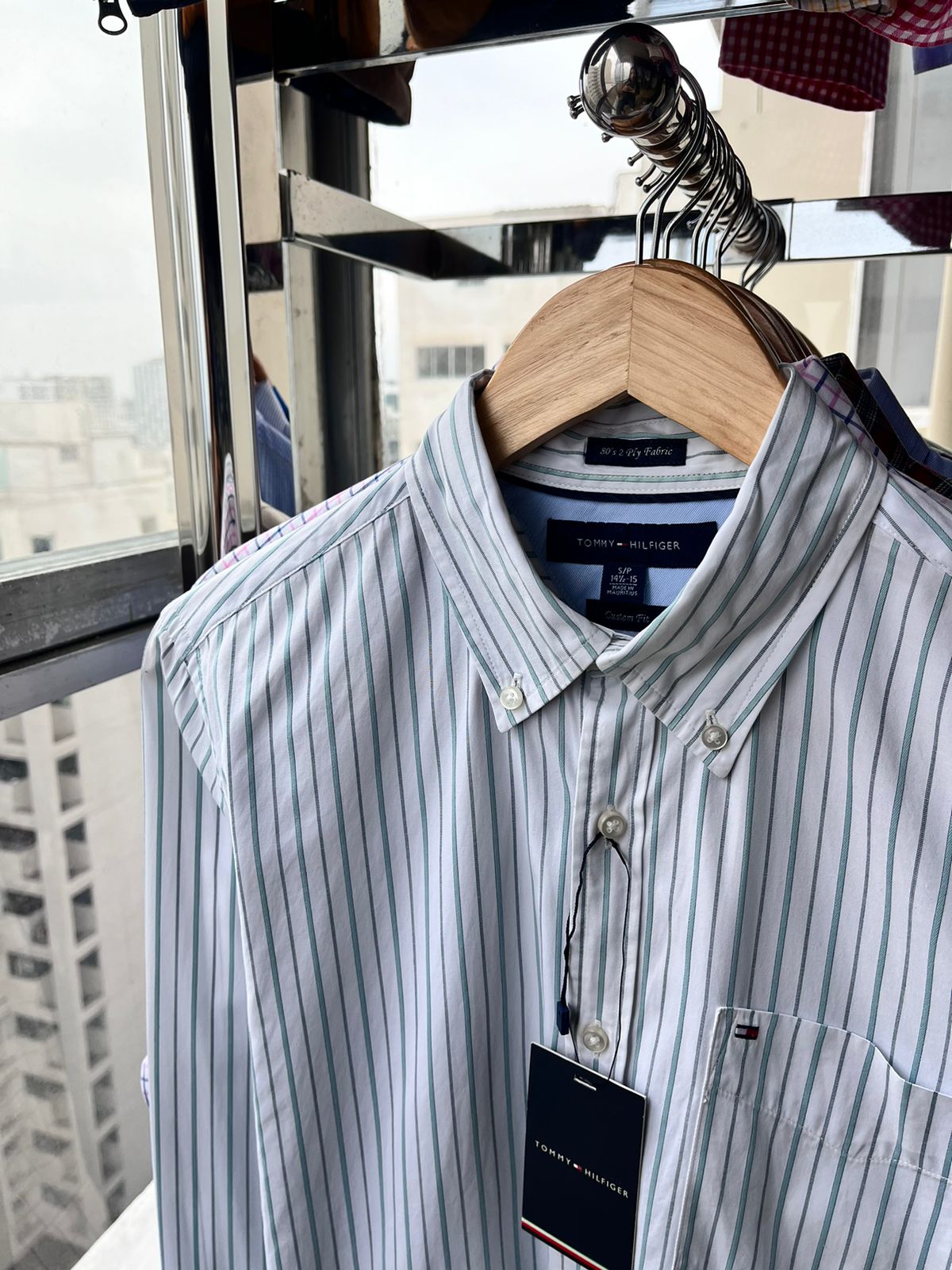 Camisa M / L Tommy Hilfiger de rayas