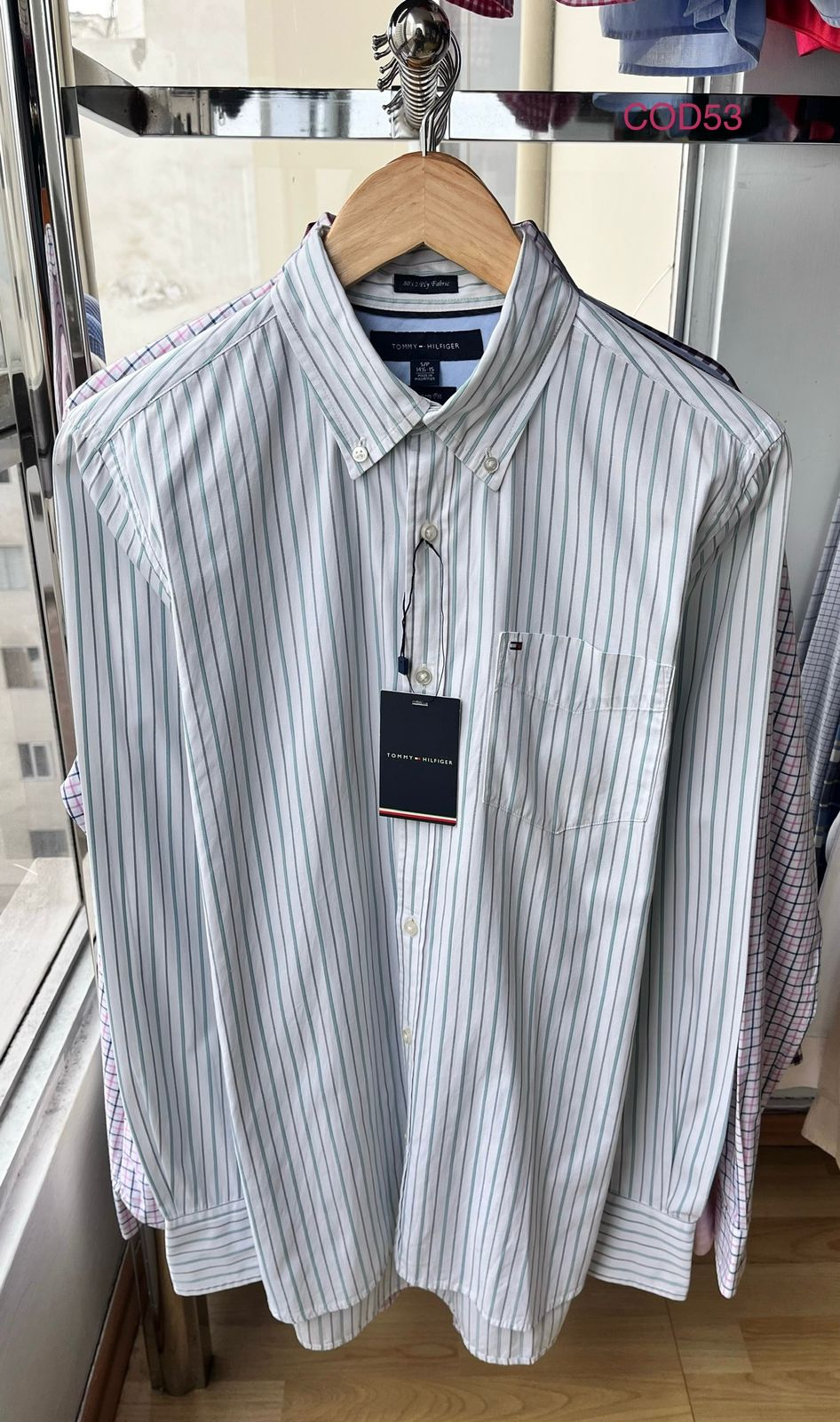 Camisa M / L Tommy Hilfiger de rayas