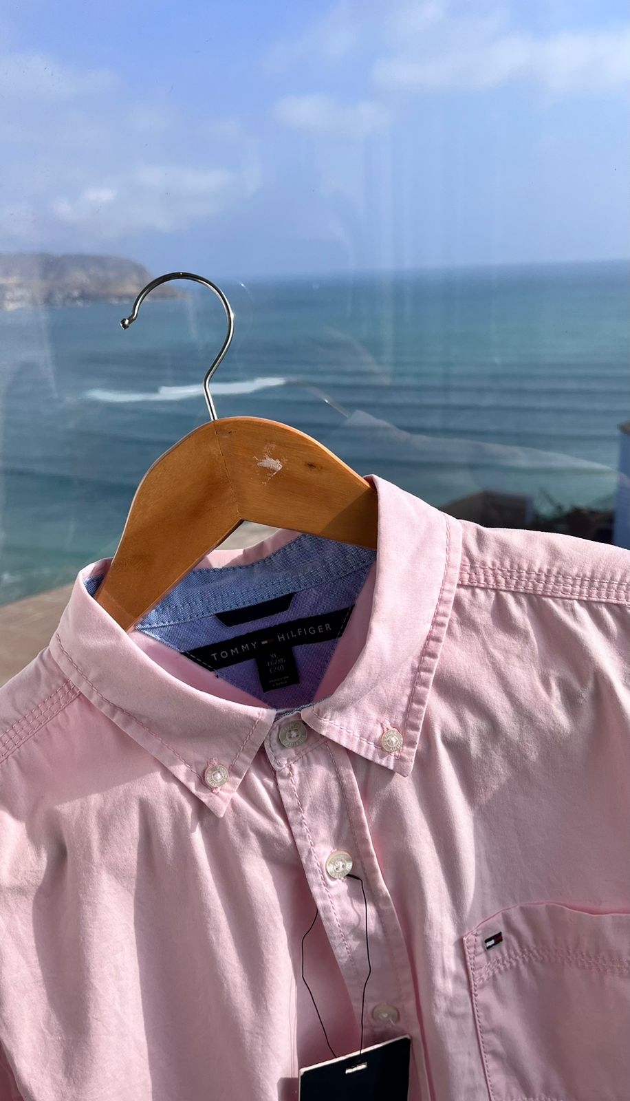 Camisa M/L Tommy Hilfiger de algodon