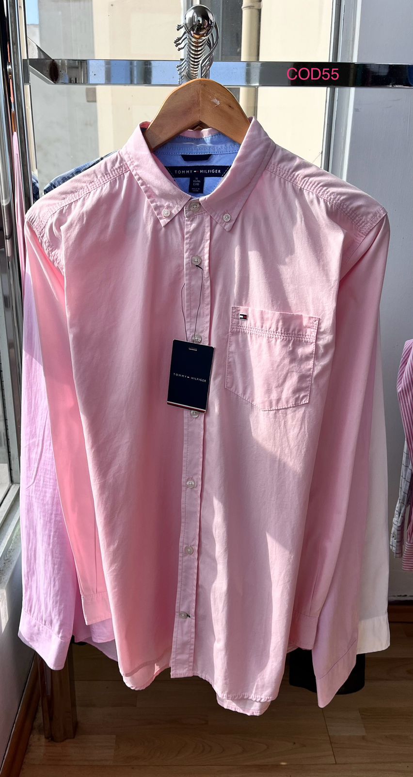Camisa M/L Tommy Hilfiger de algodon