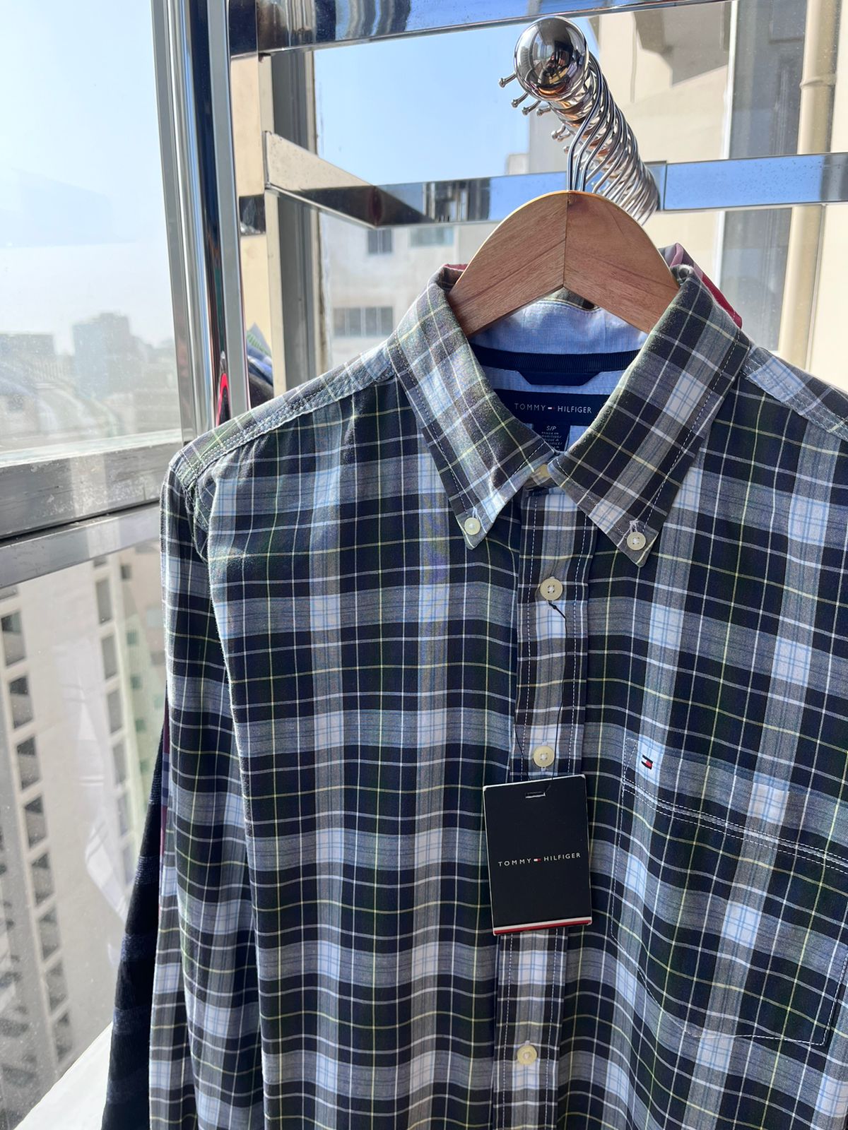 Camisa M/L Tommy Hilfiger de algodon