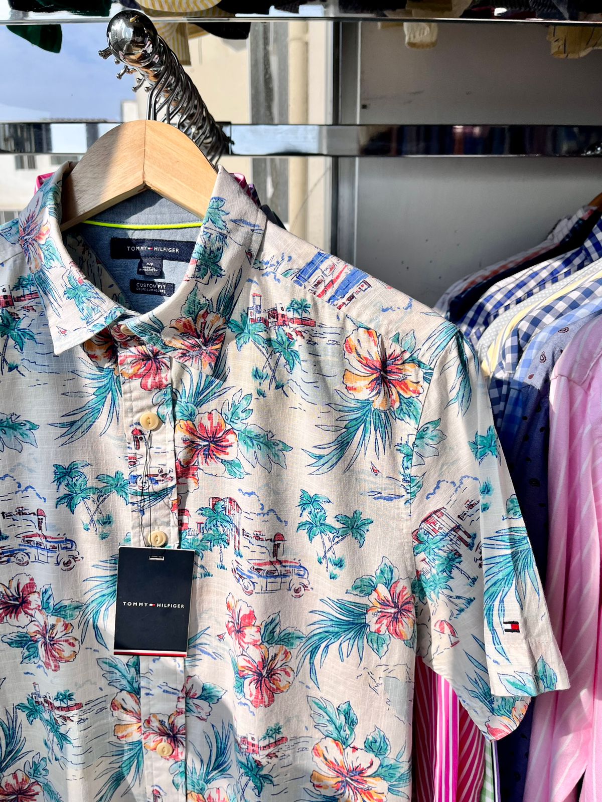 Camisa M / C Tommy Hilfiger de verano