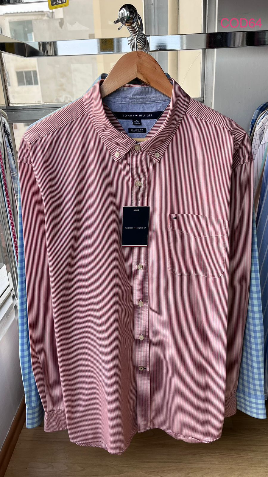 Camisa M / L Tommy Hilfiger Classic Fit