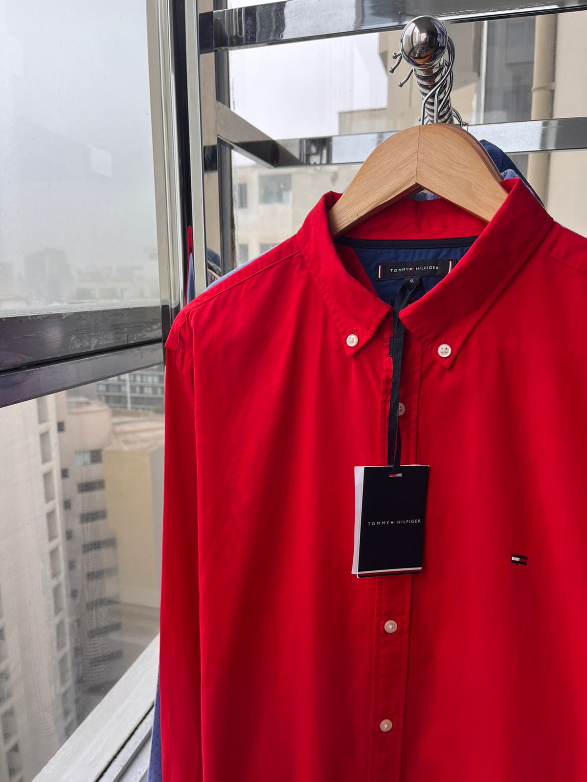 Camisa M/ L Tommy Hilfiger oxford