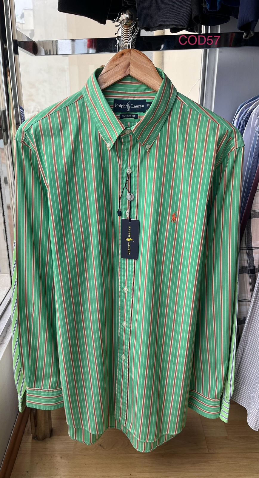 Camisa oxford ralph lauren custom fit