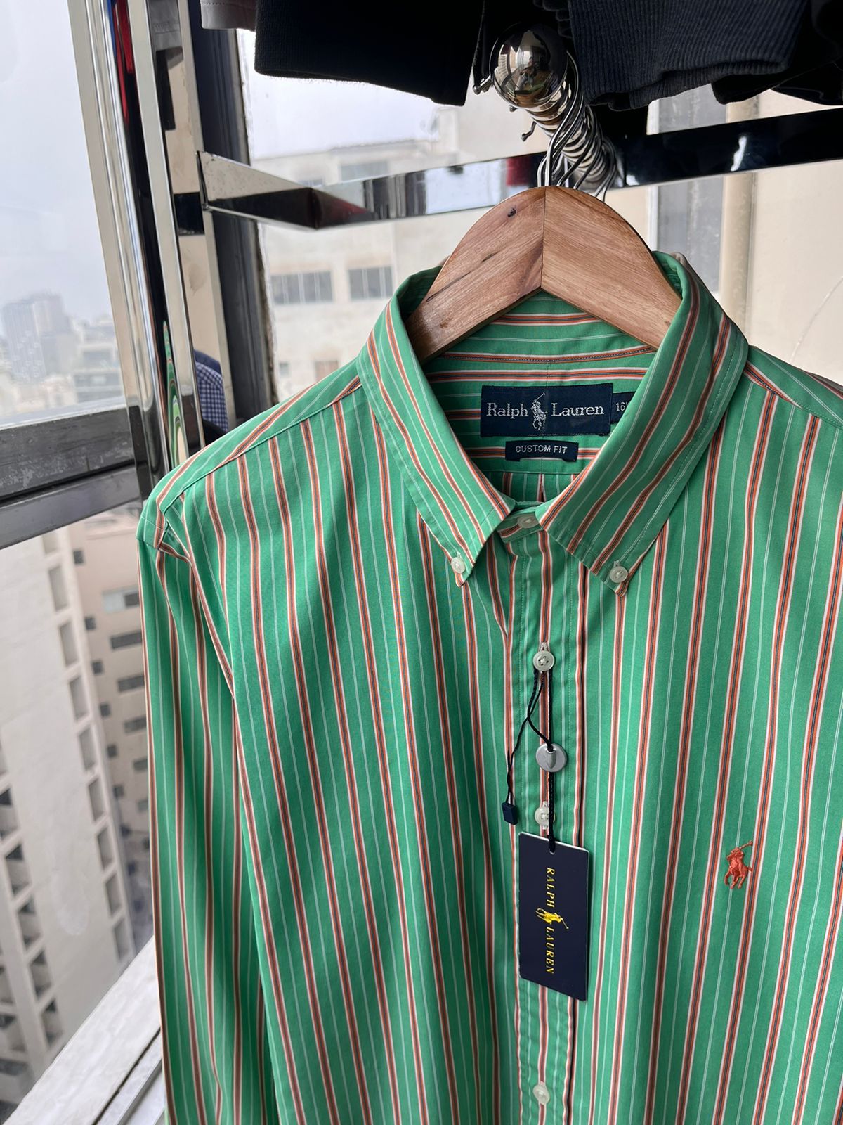 Camisa oxford ralph lauren custom fit