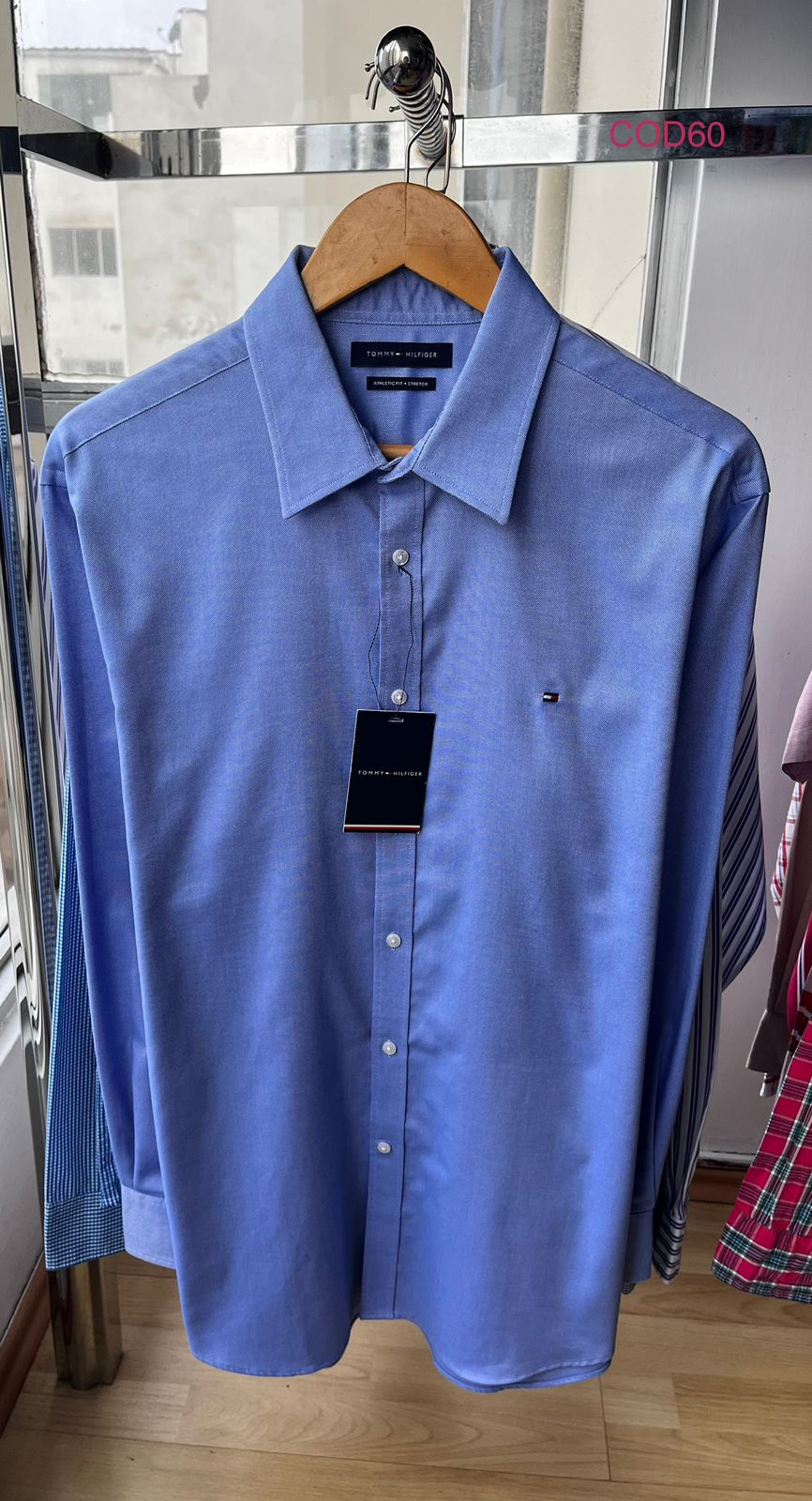 Camisa M/L Tommy Hilfiger Oxford elegante