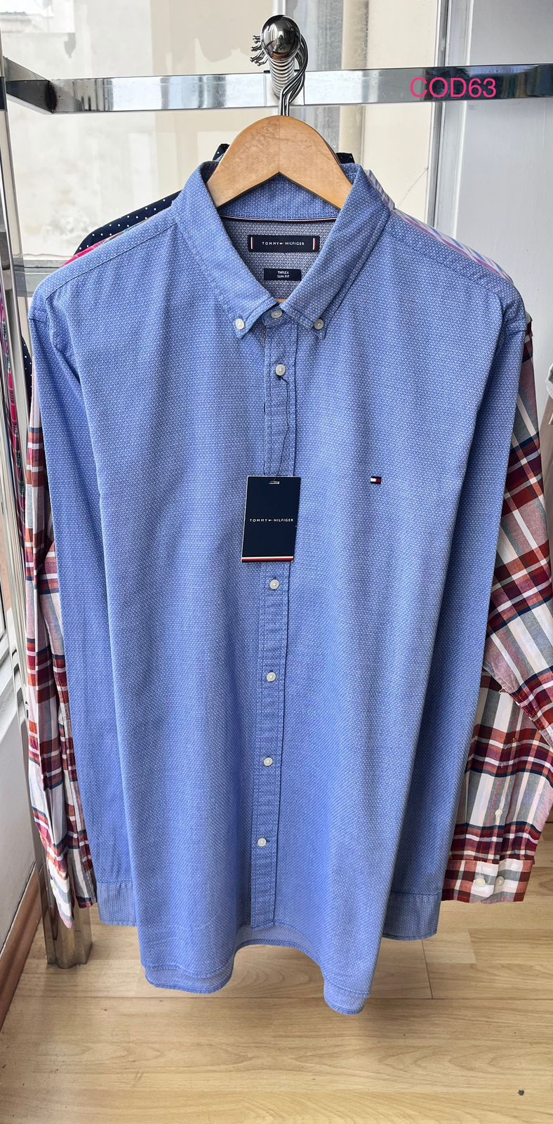 Camisa M/L Tommy Hilfiger Slim oxford