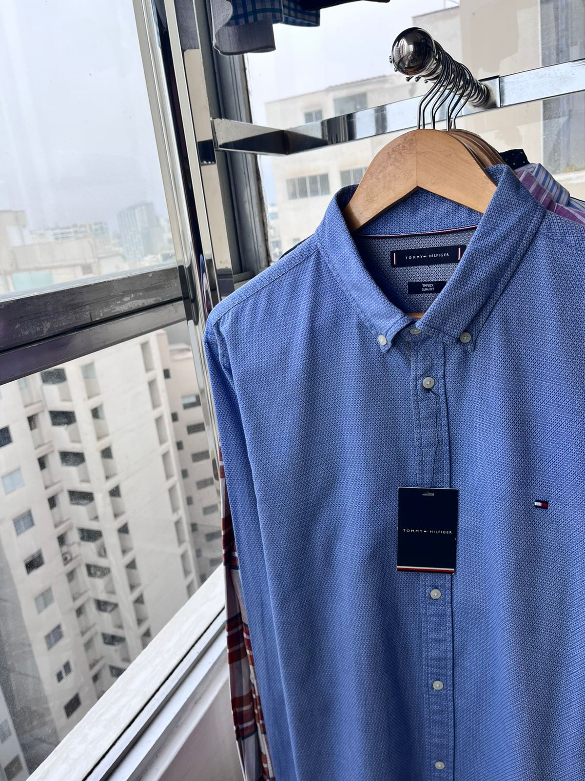 Camisa M/L Tommy Hilfiger Slim oxford