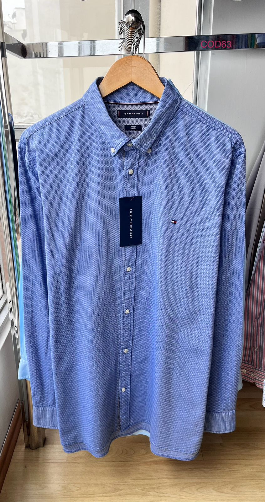 Camisa M/L Tommy Hilfiger Oxford elegante