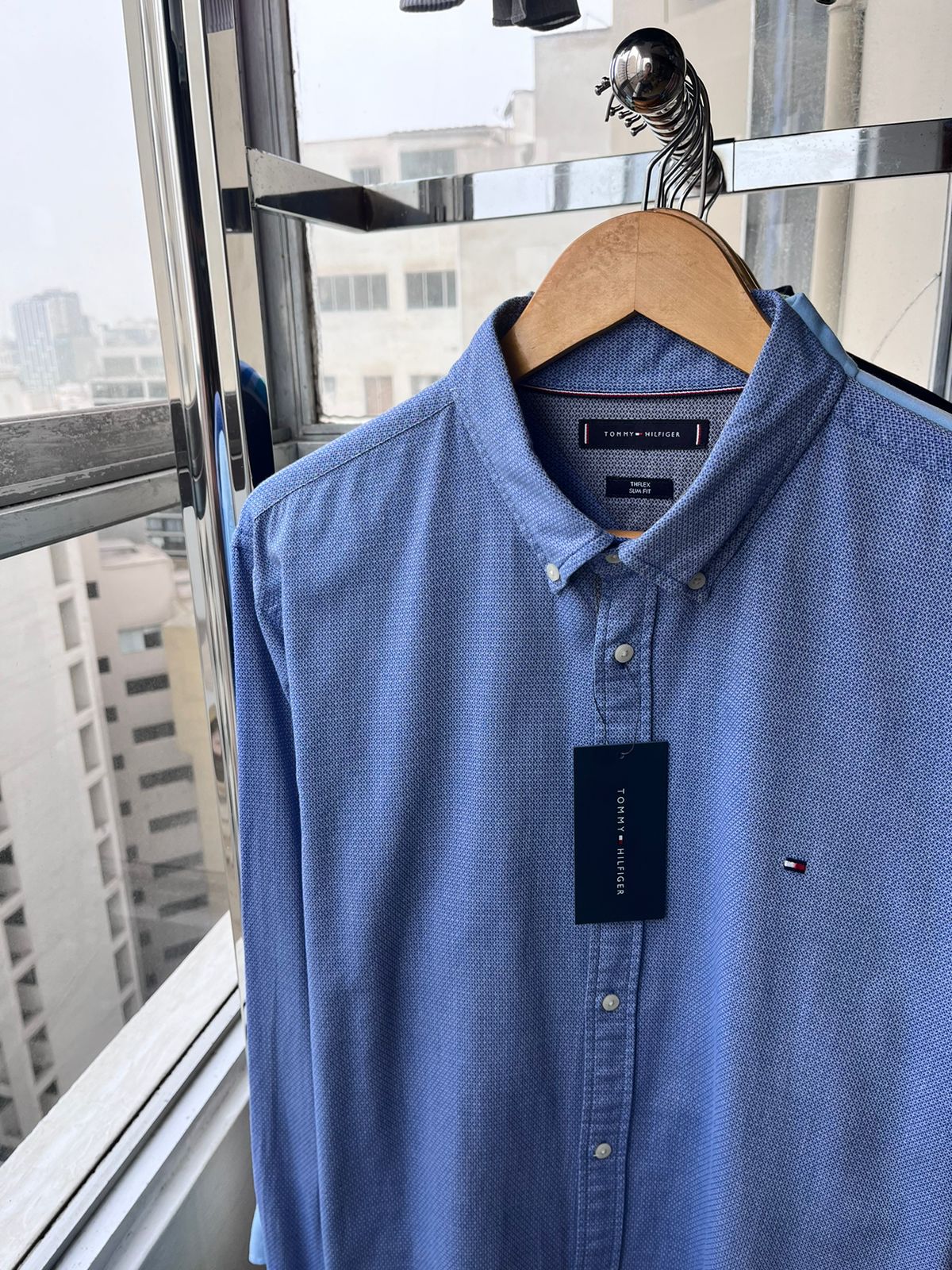 Camisa M/L Tommy Hilfiger Oxford elegante