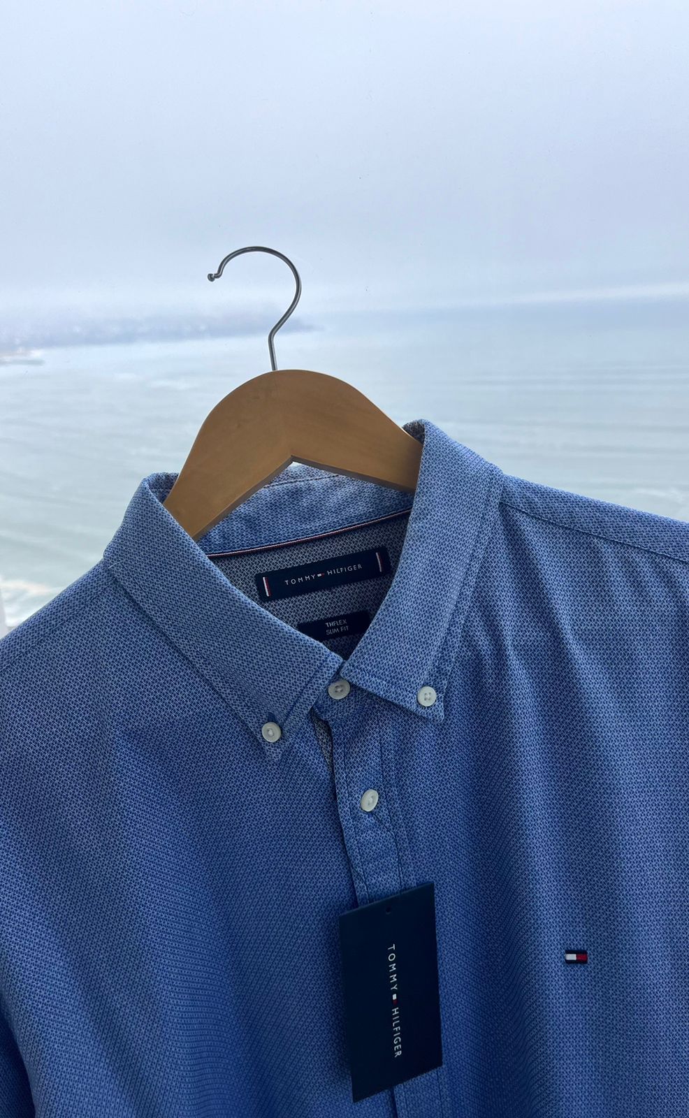 Camisa M/L Tommy Hilfiger Oxford elegante