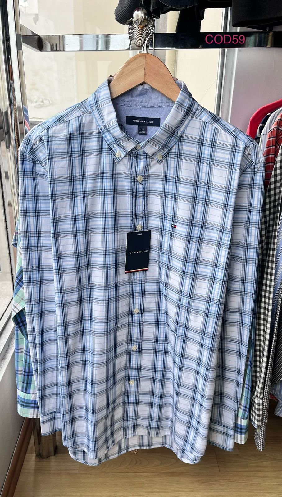 Camisa elegante Tommy Hilfiger de algodón