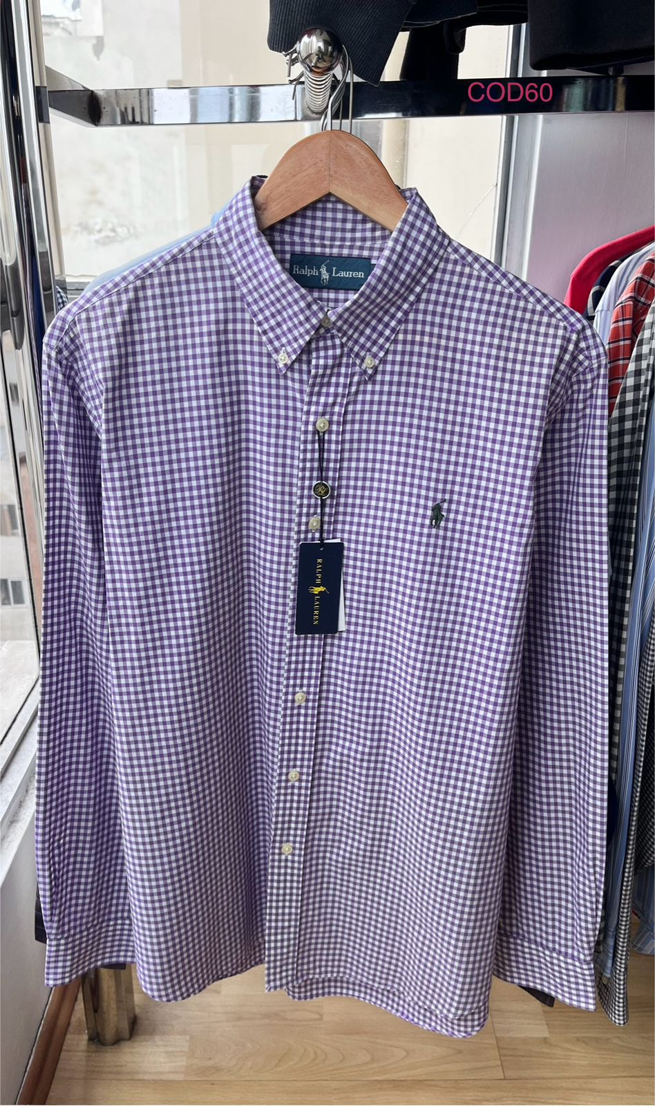 Camisa de cuadros Ralph Lauren de algodon