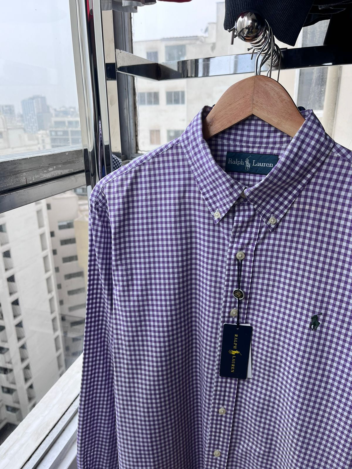 Camisa de cuadros Ralph Lauren de algodon