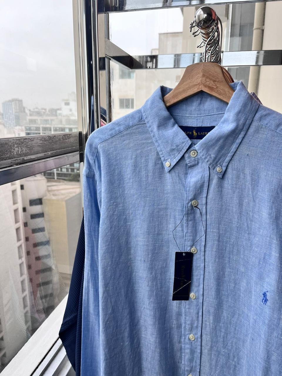 Camisa elegante Ralph Lauren de algodon
