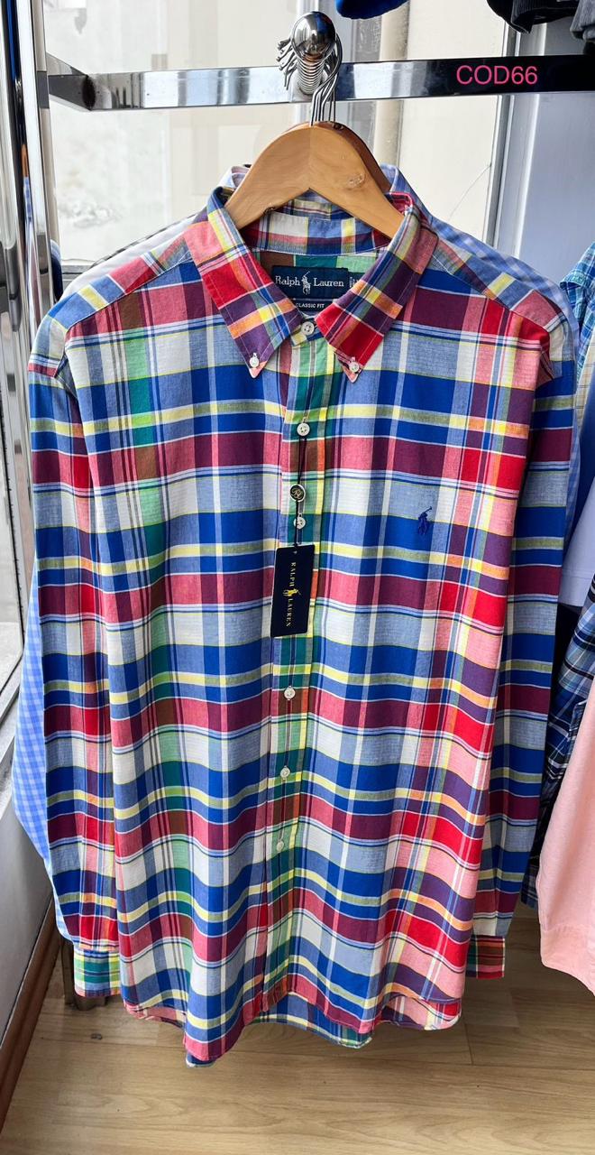 CAMBIAR Camisa Multicolor de verano Ralph Lauren de algodon