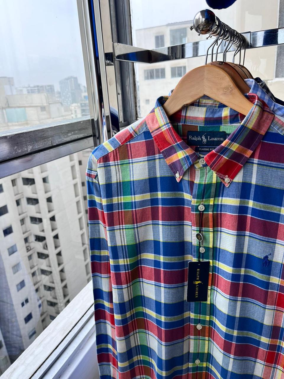 CAMBIAR Camisa Multicolor de verano Ralph Lauren de algodon