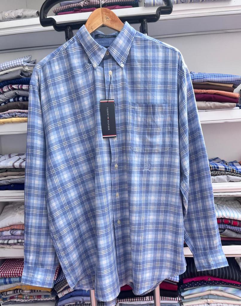 Camisa  de cuadros y rayas Tommy Hilfiger oxford