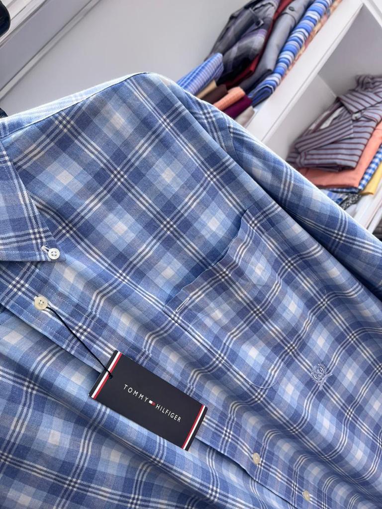 Camisa  de cuadros y rayas Tommy Hilfiger oxford