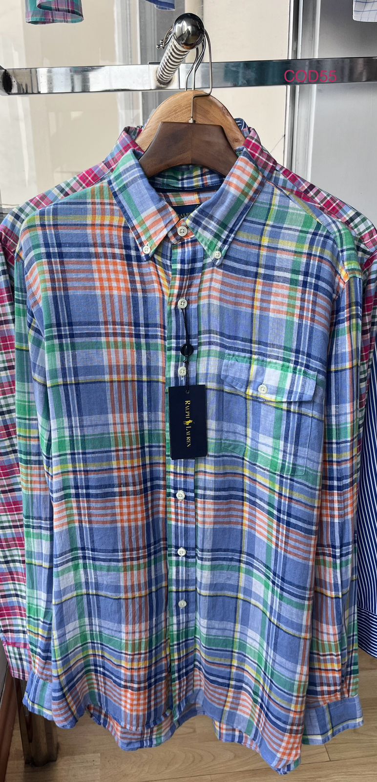 RALPH LAUREN CAMISA MANGA LARGA LINO SIN LOGO