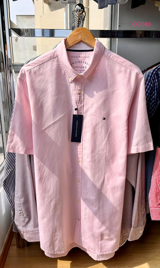 Camisa M/C Tommy Hilfiger oxford