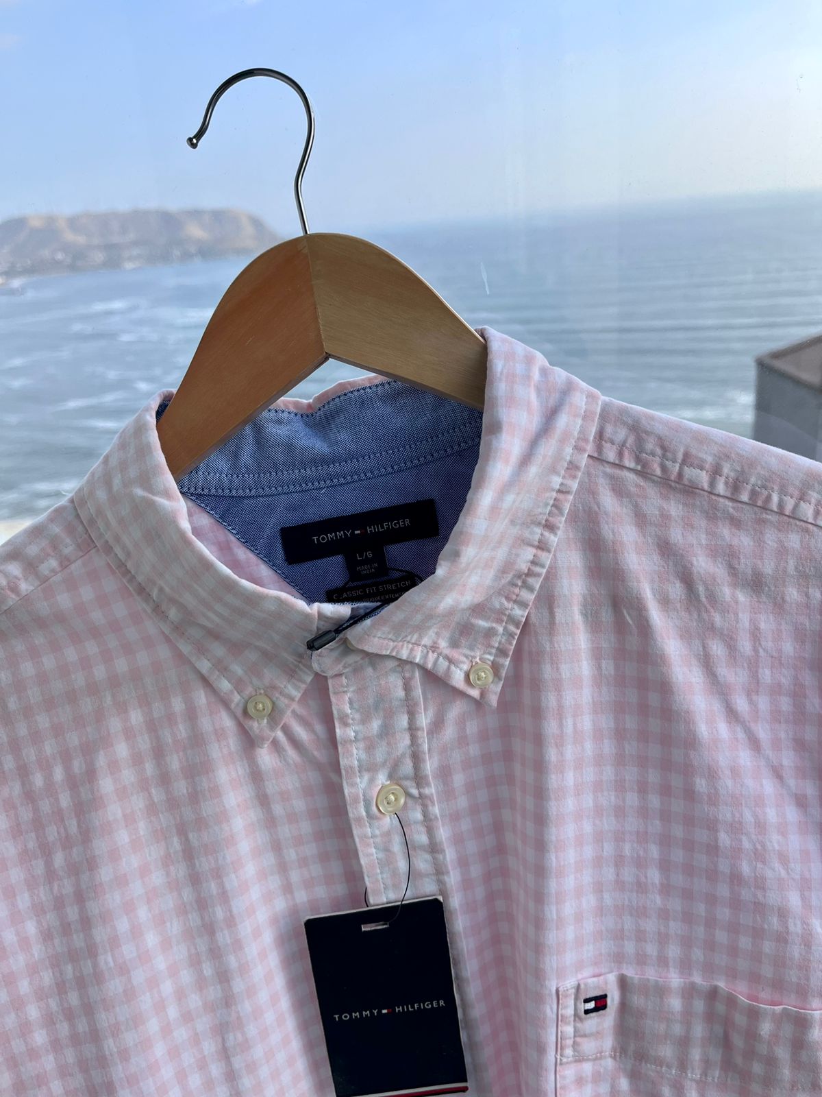 Camisa M/L Tommy Hilfiger oxford