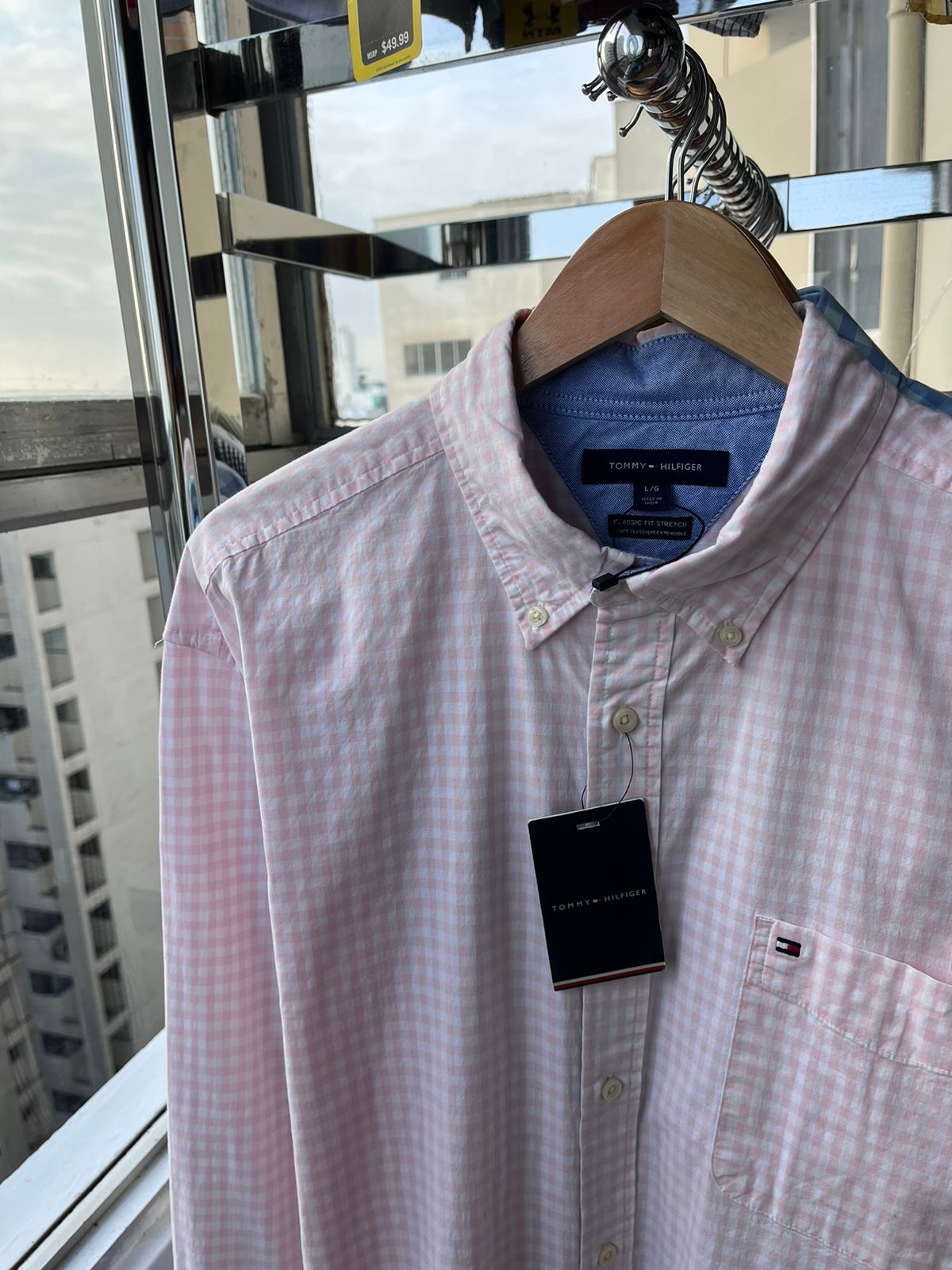 Camisa M/L Tommy Hilfiger oxford