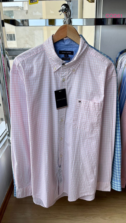 Camisa M/L Tommy Hilfiger oxford