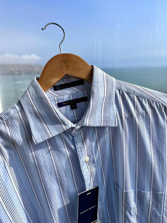 Camisa M/L Tommy Hilfiger a rayas