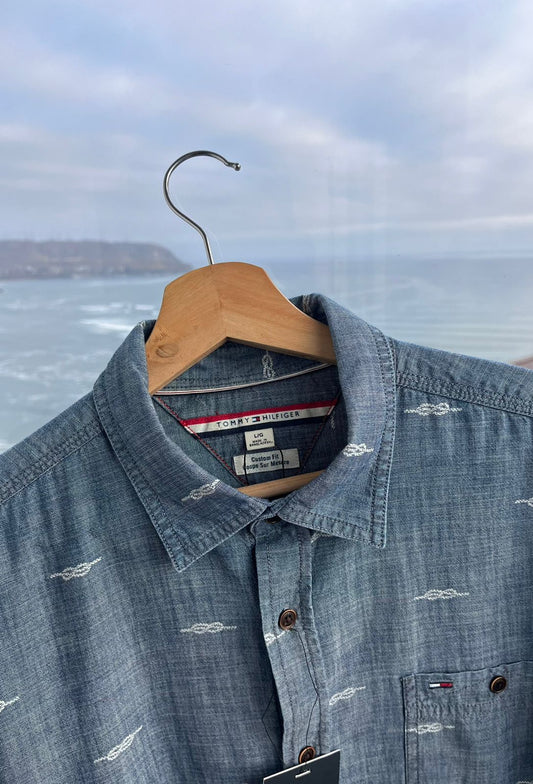 Camisa oxford Tommy Hilfiger custom fit